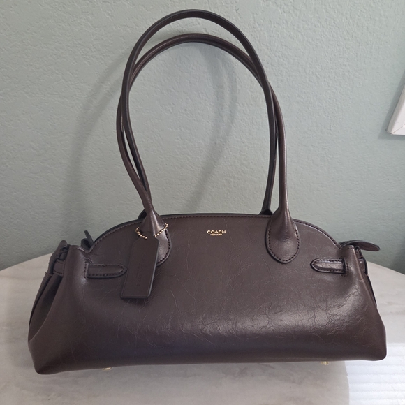 Coach Empire Caryall Leather Shoulder Bag - Picture 2 of 16